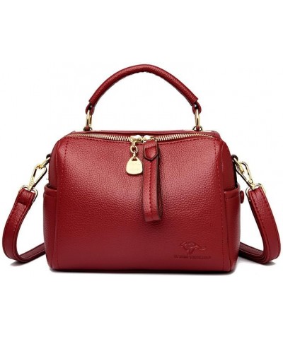 Women Shoulder HandBags Crossbody Bags For Female Leather Designer Purses Handbag Women's Messenger Bag 8116 Red $22.40 Shoul...