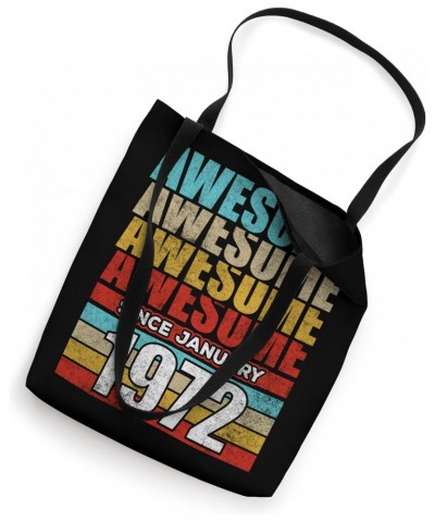 Awesome Since January 1972 Birthday Vintage Celebration Tote Bag $12.51 Totes