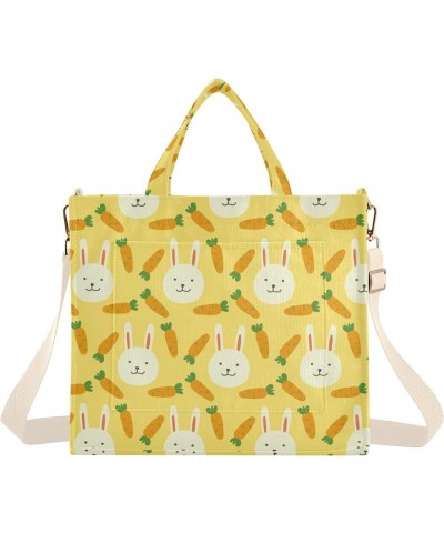 Rabbit Pattern Background Women's Tote Handbags Top Handle Satchel Shoulder Bag Crossbody Bag M $15.89 Totes