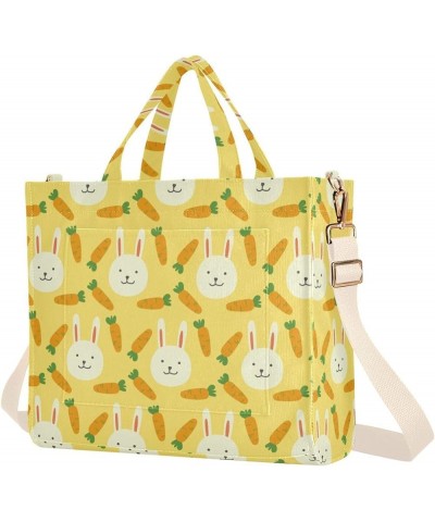 Rabbit Pattern Background Women's Tote Handbags Top Handle Satchel Shoulder Bag Crossbody Bag M $15.89 Totes