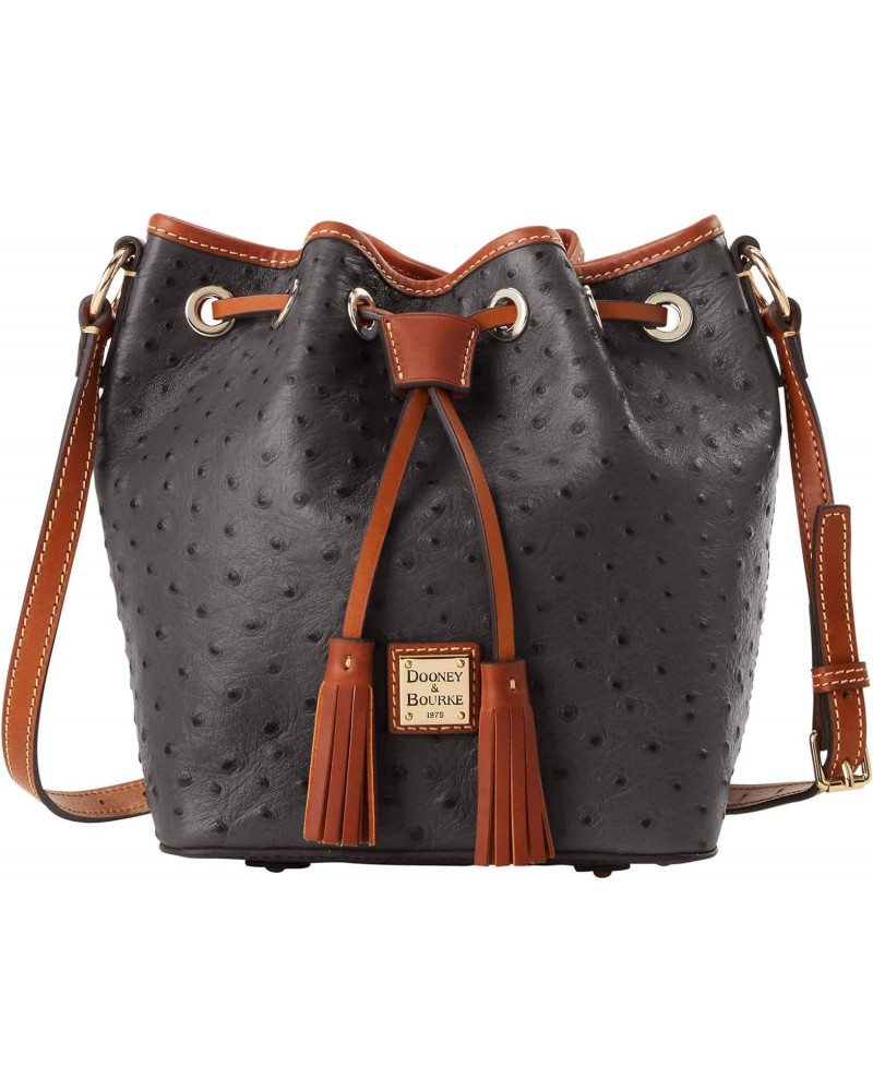 Handbag, Ostrich Kendall Crossbody - Black $114.12 Crossbody Bags