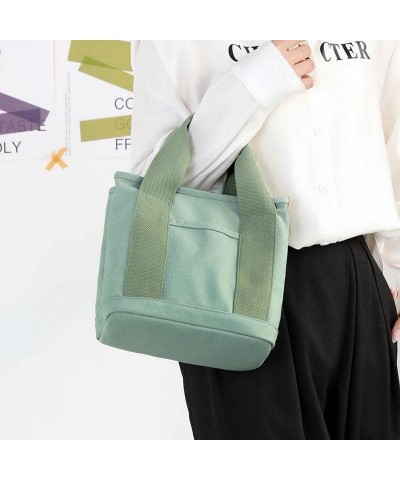 Crossbody Canvas Tote Satchel Bag for Women Shoulder Bag Multi-pockets Zipper Purse Handbag,Hobo Bag,Everyday Bag Green Small...