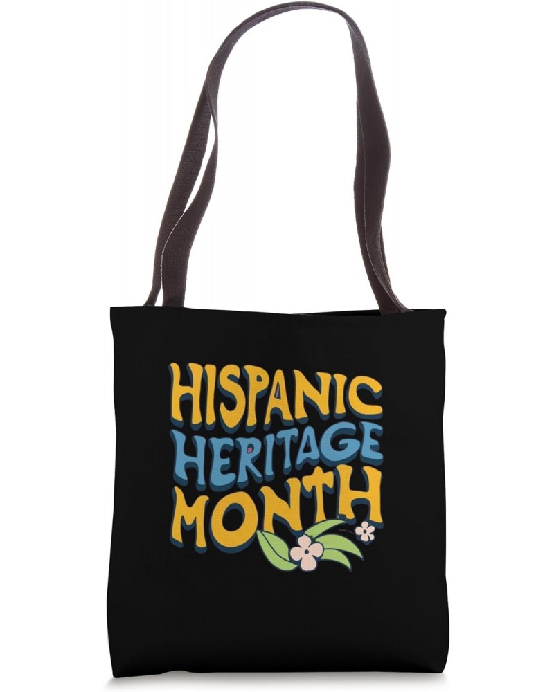 Hispanic Heritage Month 2023 Teacher Women Wavy Retro Design Tote Bag $14.50 Totes