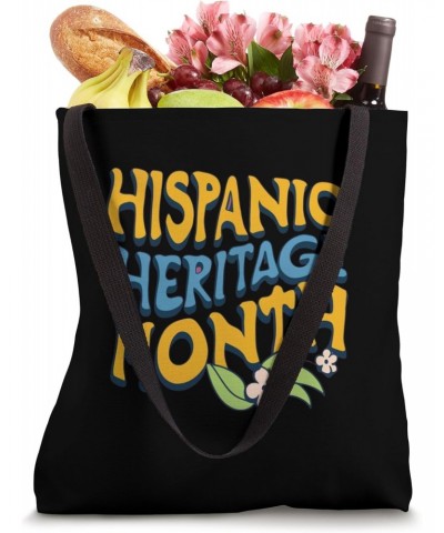 Hispanic Heritage Month 2023 Teacher Women Wavy Retro Design Tote Bag $14.50 Totes