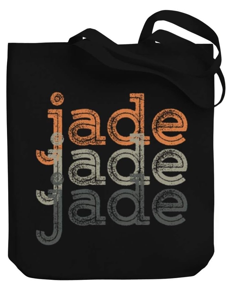 Jade repeat retro Canvas Tote Bag 10.5" x 16" x 4 $23.19 Totes