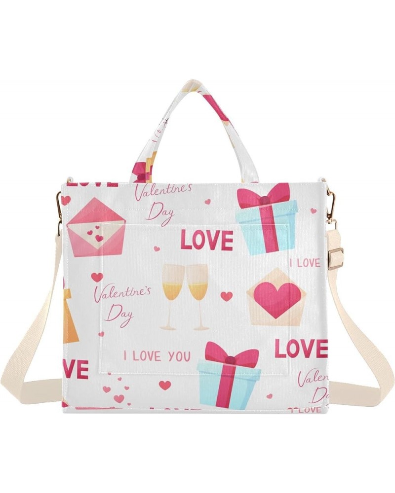 Valentine's Day Pattern Love Women's Tote Handbags Top Handle Satchel Shoulder Bag Crossbody Bag M $16.82 Totes