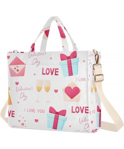 Valentine's Day Pattern Love Women's Tote Handbags Top Handle Satchel Shoulder Bag Crossbody Bag M $16.82 Totes