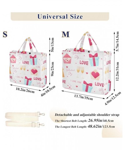 Valentine's Day Pattern Love Women's Tote Handbags Top Handle Satchel Shoulder Bag Crossbody Bag M $16.82 Totes