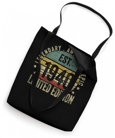 83rd Birthday Vintage 83 Year Old Est 1940 Limited Edition Tote Bag $9.04 Totes