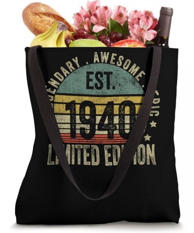 83rd Birthday Vintage 83 Year Old Est 1940 Limited Edition Tote Bag $9.04 Totes