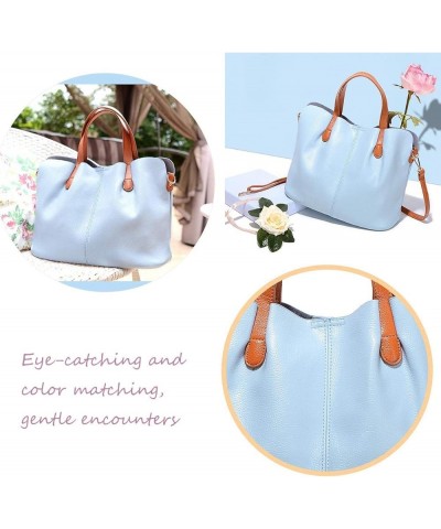 Women PU Leather Handbags Tote Shoulder Crossbody Bags Top Satchel Purses Black $25.79 Totes