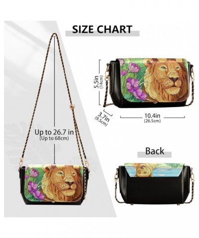 Leopard Black Women's Crossbody Handbags, PU Leather Flap Crossbody Bags, Women's Shoulder Handbag Purse Style07 $20.39 Cross...