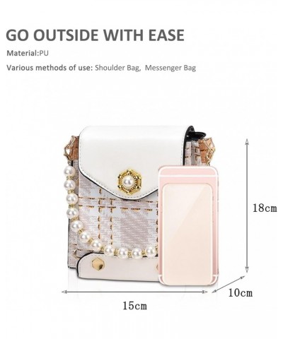 Cell Phone Crossbody Bag Small Shoulder Bag for Women Cute Cross Body Bag Girls Mini Phone Bag Green Cream $32.36 Totes