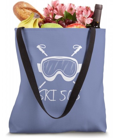 New Mexico 505 Ski Skier Skiing Googles Mountains Vacation Tote Bag $11.28 Totes