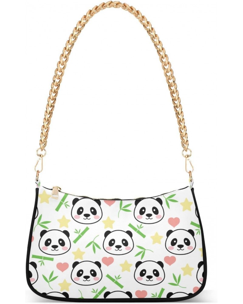 Cute Panda Shoulder Bag for Women Small Purse Fashion Clutch Bag Phone Wallet Purse with Chain Strap for Women Girlfriend $14...