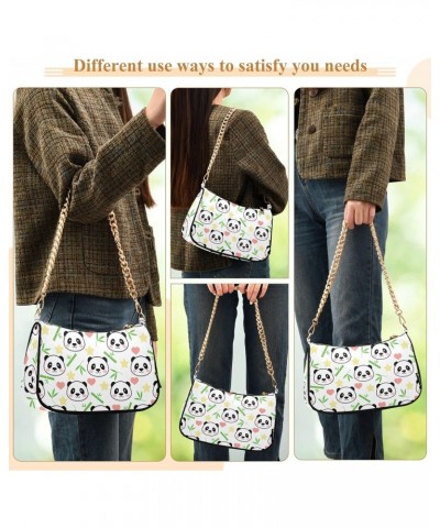 Cute Panda Shoulder Bag for Women Small Purse Fashion Clutch Bag Phone Wallet Purse with Chain Strap for Women Girlfriend $14...