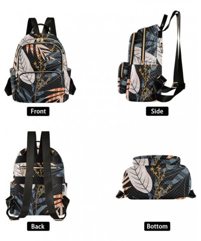 Tropical Leaf Colorful Print Women's Backpack Wallet Casual Small Backpack Fashion Women's Travel Bag School Backpack Color22...