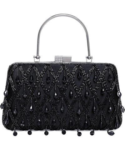 Indian Potli Bags For Women Evening Bag Clutch Ethnic Bride Purse Black $24.98 Evening Bags