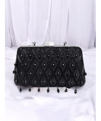 Indian Potli Bags For Women Evening Bag Clutch Ethnic Bride Purse Black $24.98 Evening Bags