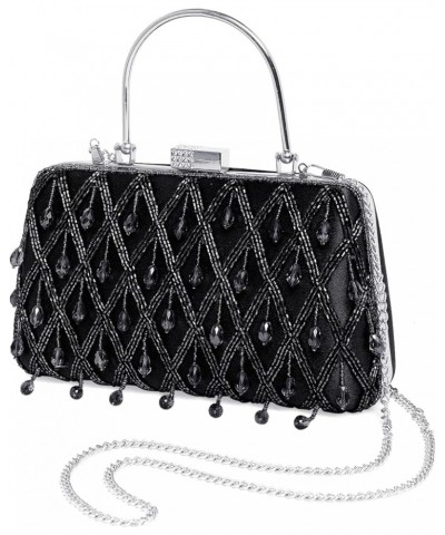 Indian Potli Bags For Women Evening Bag Clutch Ethnic Bride Purse Black $24.98 Evening Bags