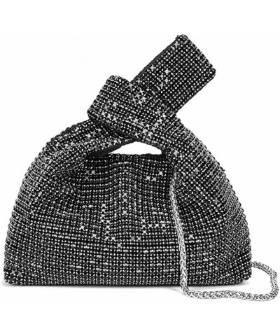 Women Rhinestone Clutch Purses Bling Wrist Bag Diamond Evening Handbag Sparkly Crystal Shoulder Bag Crossbody Bag Black $15.0...