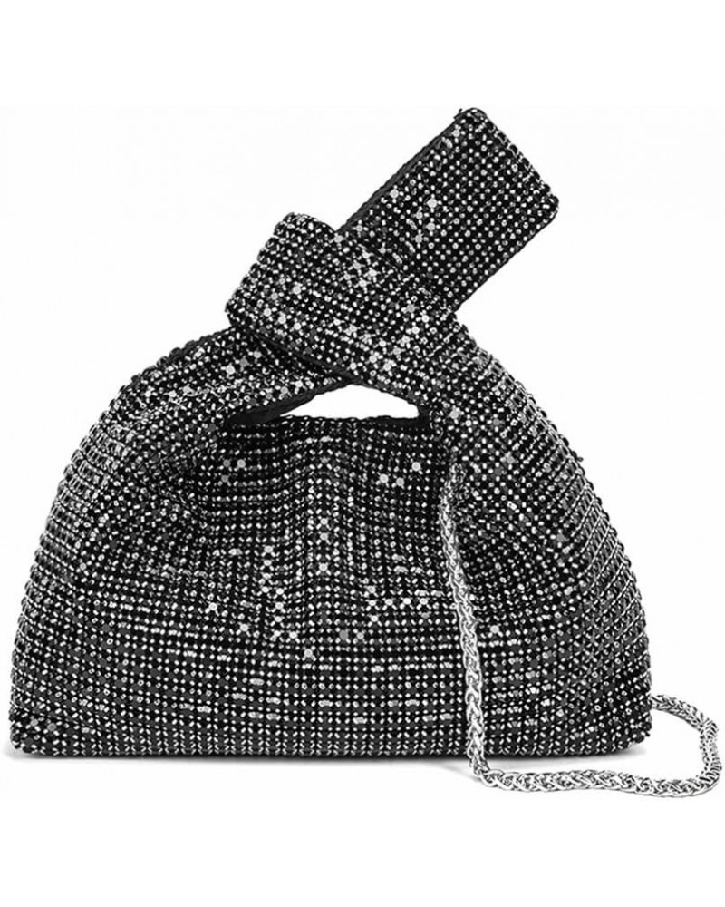 Women Rhinestone Clutch Purses Bling Wrist Bag Diamond Evening Handbag Sparkly Crystal Shoulder Bag Crossbody Bag Black $15.0...