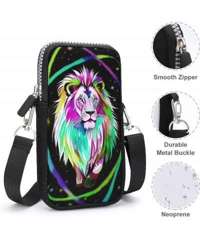 Premium Nylon Smartphone Psychedelic Skull Love Kiss Art Purse Passport, Credit Card Totebag with Zipper and Removable Should...