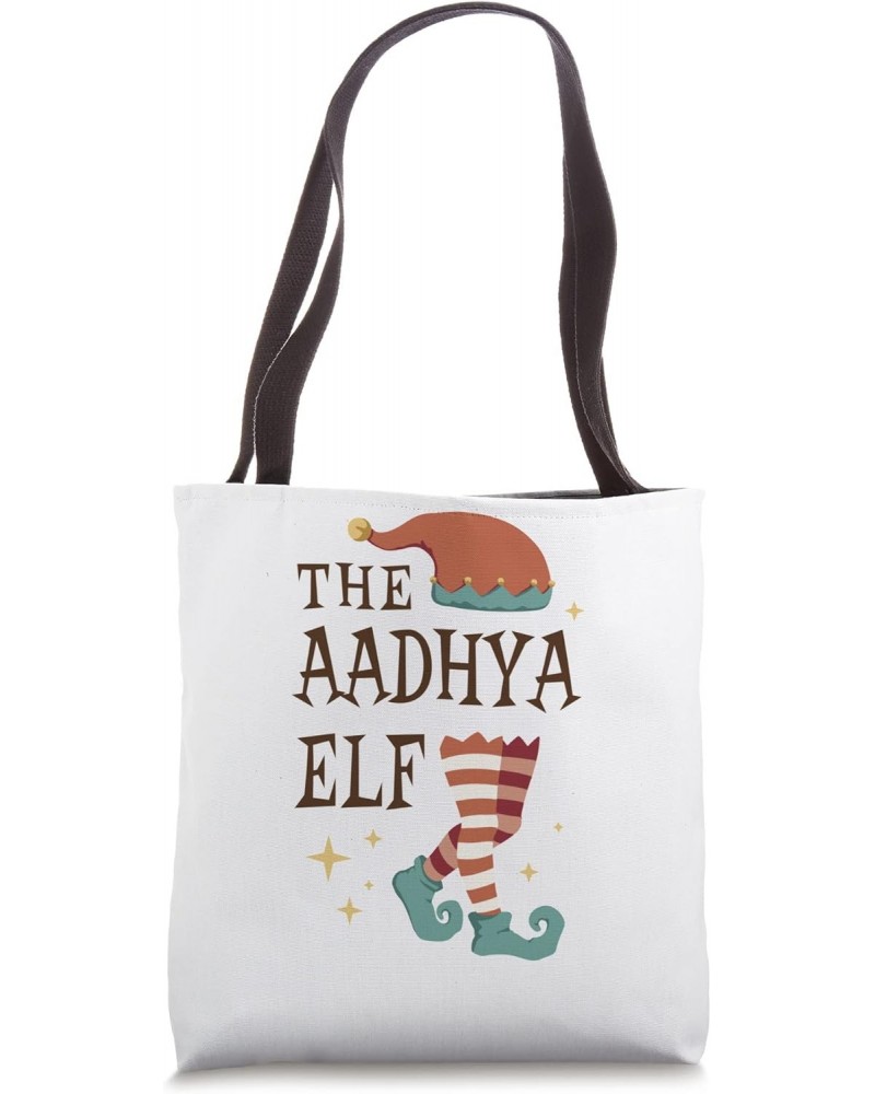 The Aadhya Elf - Christmas Pajama for Aadhya Tote Bag $11.56 Totes