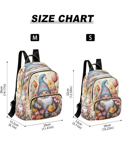 Easter Gnomes Quilted Backpack for Women Travel Bags Shoulder Bag Purse for Daily Work Nurse M Medium $17.97 Backpacks