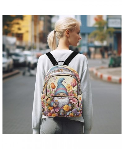 Easter Gnomes Quilted Backpack for Women Travel Bags Shoulder Bag Purse for Daily Work Nurse M Medium $17.97 Backpacks