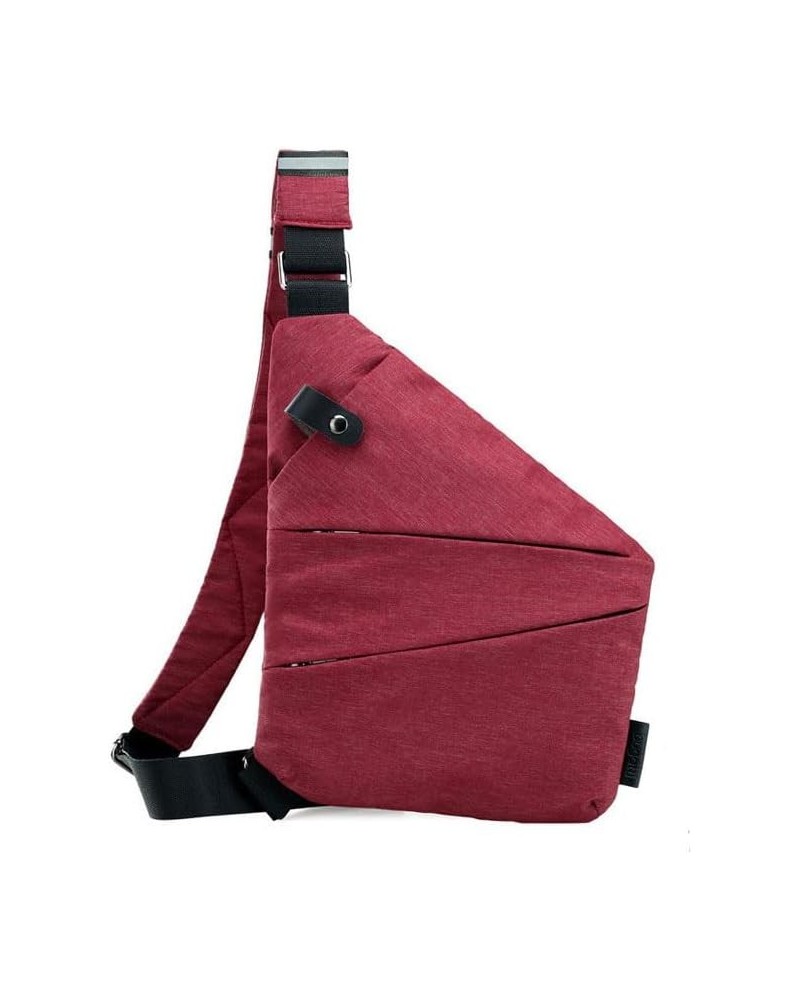 Wander Plus Anti-Theft Crossbody Bag, 2024 New Travel Purses Anti Theft Crossbody Slim Sling Bag Red Left Shoulder $13.99 Cro...