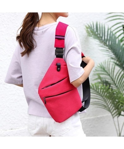 Wander Plus Anti-Theft Crossbody Bag, 2024 New Travel Purses Anti Theft Crossbody Slim Sling Bag Red Left Shoulder $13.99 Cro...