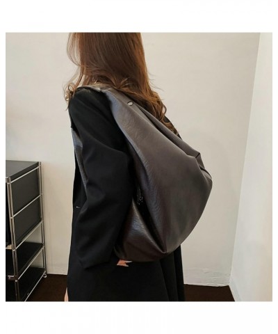 Super Large Dumpling Bag Floppy Hobo Bags for Women Casual Shoulder Bag for Women Handbag Purse Tote Bag Trendy 2024 Brown $2...