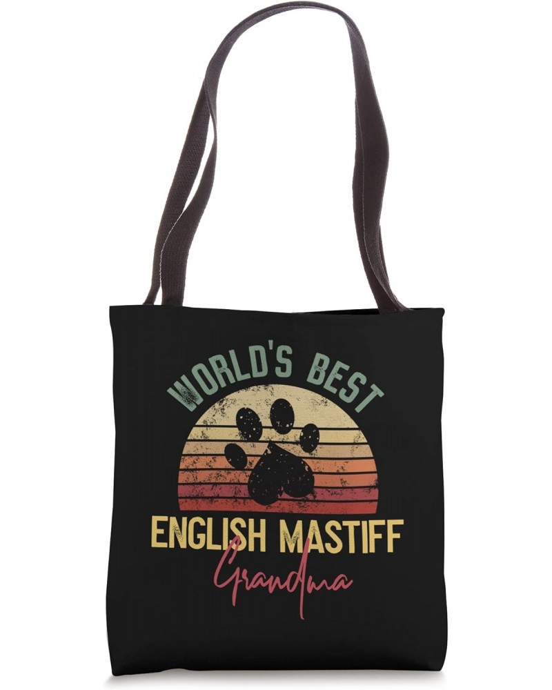 World´s Best English Mastiff Grandma Tote Bag $12.21 Totes