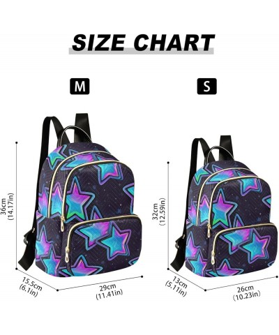 Cartoon Blue Star Fashion Backpack Purse for Women, Casual Daypacks, Ladies Gift for Traveling Hiking Multicolor Small $14.35...