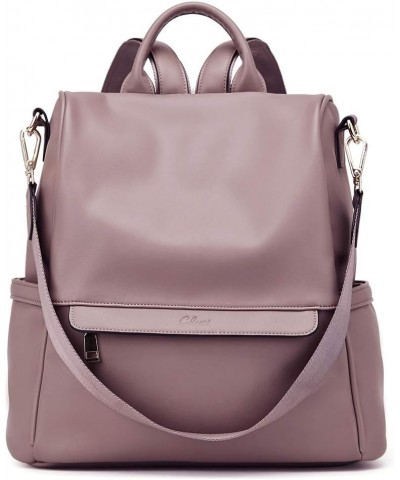 Womens Backpack Purse Fashion Leather Large Travel Bag Ladies Shoulder Bags Black 1-3 Brownish Purple $25.54 Backpacks