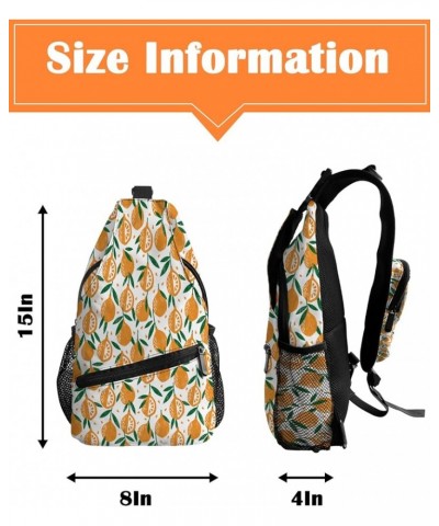 Crossbody Bags for Men Women Waterproof Sling Bag Shoulder Chest Bag Backpack Daypack for Hiking Travel Sports Running Fruit-...