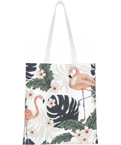 Flamingos Single Shoulder Fashion Canvas Tote Shopping Bags Handbags For Men And Women Flamingos13 $10.73 Totes