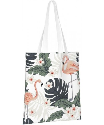 Flamingos Single Shoulder Fashion Canvas Tote Shopping Bags Handbags For Men And Women Flamingos13 $10.73 Totes