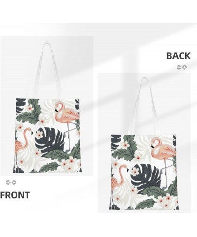 Flamingos Single Shoulder Fashion Canvas Tote Shopping Bags Handbags For Men And Women Flamingos13 $10.73 Totes