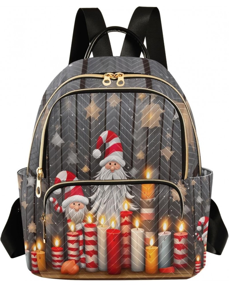 Santa Merry Christmas Backpack for Women Casual Daypack Lightweight Small Backpacks Shoulder Bag Travel Purse for Ladies Outd...