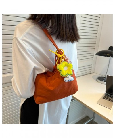 Casual Nylon Crossbody Bag for Women Canvas Shoulder Bag Hobo Bag Underarm Bag Handbag Orange $29.13 Totes