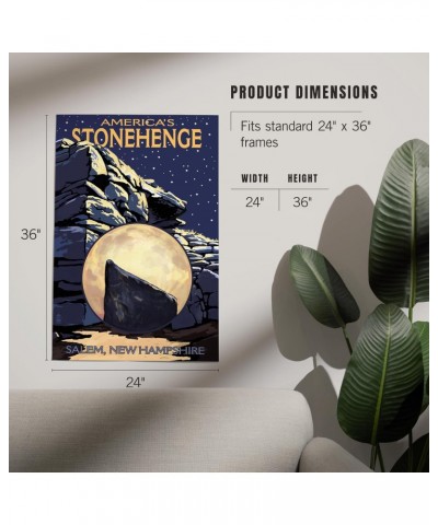 24x36 Inch Giclee Print, America's Stonehenge, New Hampshire, Night Scene $21.50 Totes