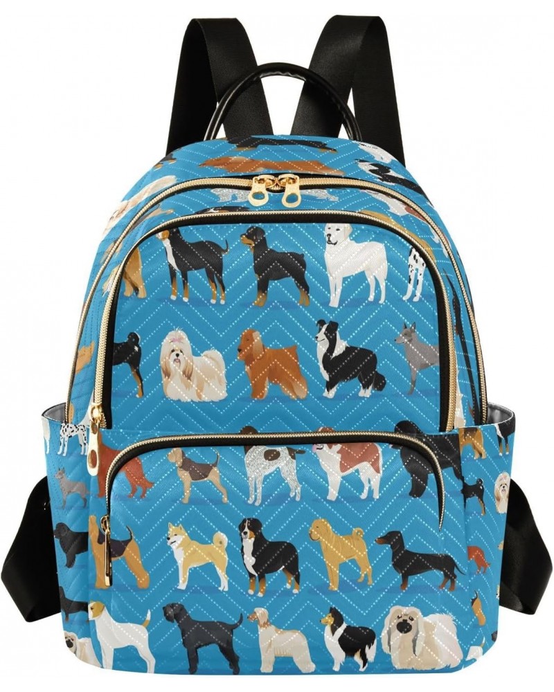 Lovely Puppy Dog Animal Women Backpack Purse Ladies Fashion Shoulder Bag Daypack Travel Bag 10L $20.99 Backpacks