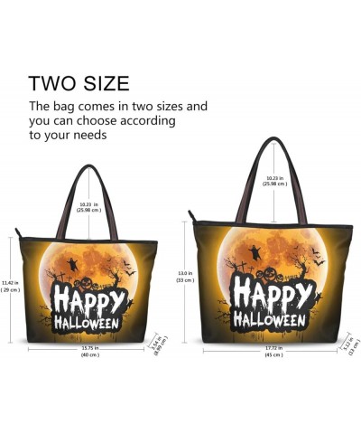 Tote Bag Women Handbag Tote Handbag for Women Hobo Bag Printed Handbag Tote Bag Halloween $11.72 Totes