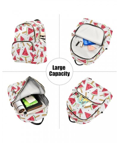 Watermelons Fruits Backpack Purse for Women Lightweight Back Pack Casual Daypack Travel Shoulder Bag Bookbag - S Small Multi0...