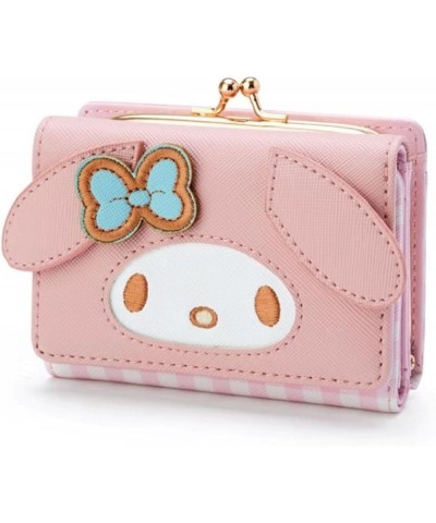 11cm Cartoon Anime My Melody Cinnamoroll Purin Dog Kawaii Pu Wallet Cute Modeling Zipper Folded Card Case Woman Wallet MyMelo...