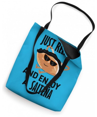 Just Relax and Enjoy a Salteña Bolivia Boliviana Fun Meme Tote Bag $12.91 Totes