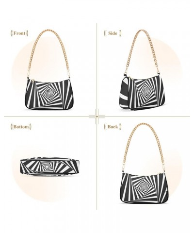 Cute Funny Sheep Shoulder Bag Gift for Women Chain Purses Shoulder Bag Black and White $14.25 Hobo Bags