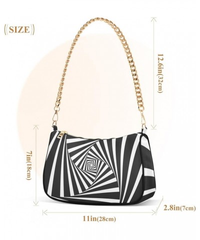 Cute Funny Sheep Shoulder Bag Gift for Women Chain Purses Shoulder Bag Black and White $14.25 Hobo Bags